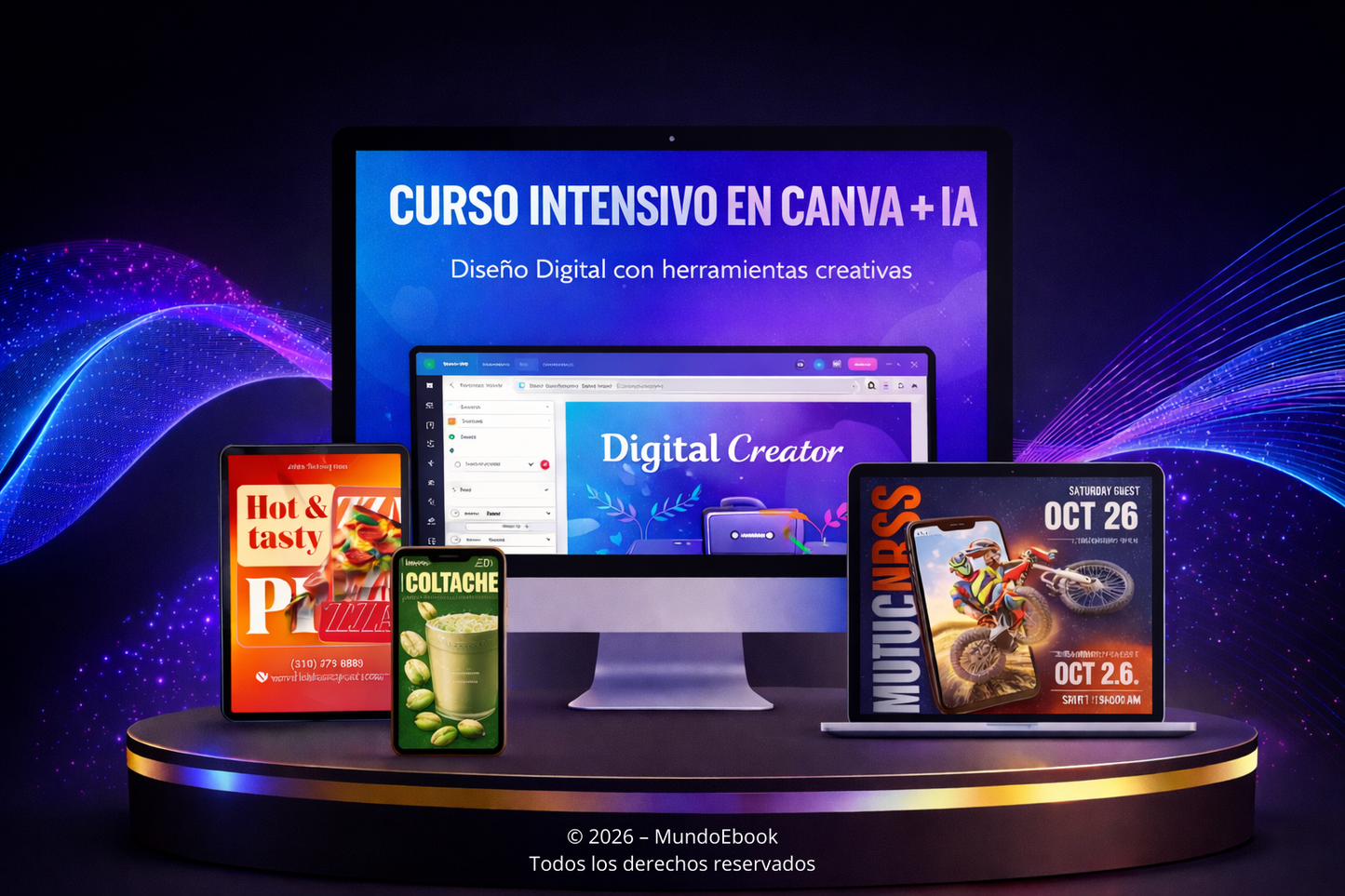 Curso intensivo Canva + IA: Crea diseños profesionales en menos de 15 días