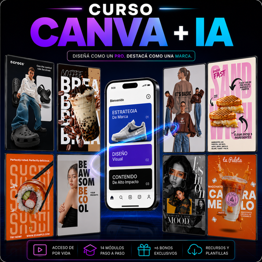CURSO CANVA + IA: Crea contenido profesional en minutos